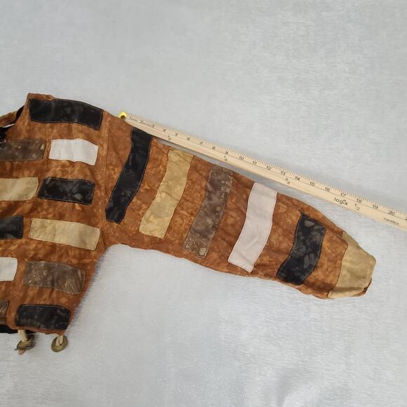 Nativewear Designs Vintage Patchwork ladies shacket orange medium Indie Hippie - Picture 4 of 7